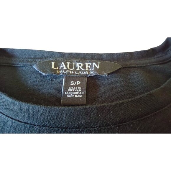 Lauren Ralph Lauren Black Label Women's Small Logo Long Sleeve Crewneck Shirt - Picture 4 of 8